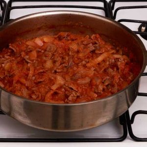 Bistec encebollado mexicano